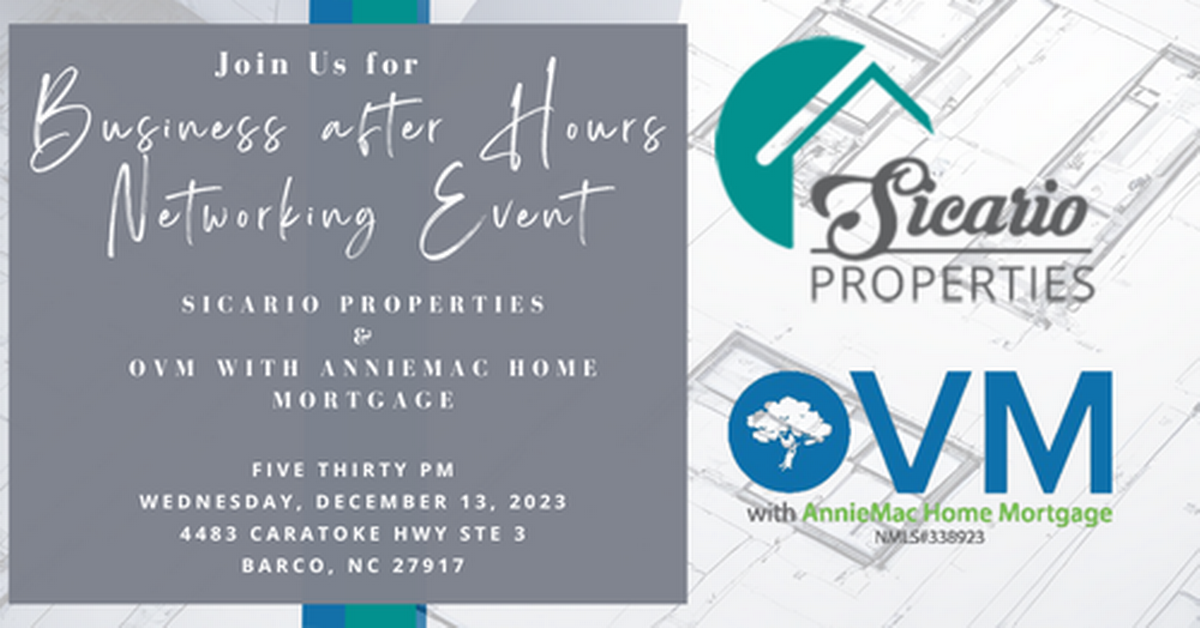 Business After Hours Networking Event for Sicario Properties & OVM with AnnieMac Home Mortgage